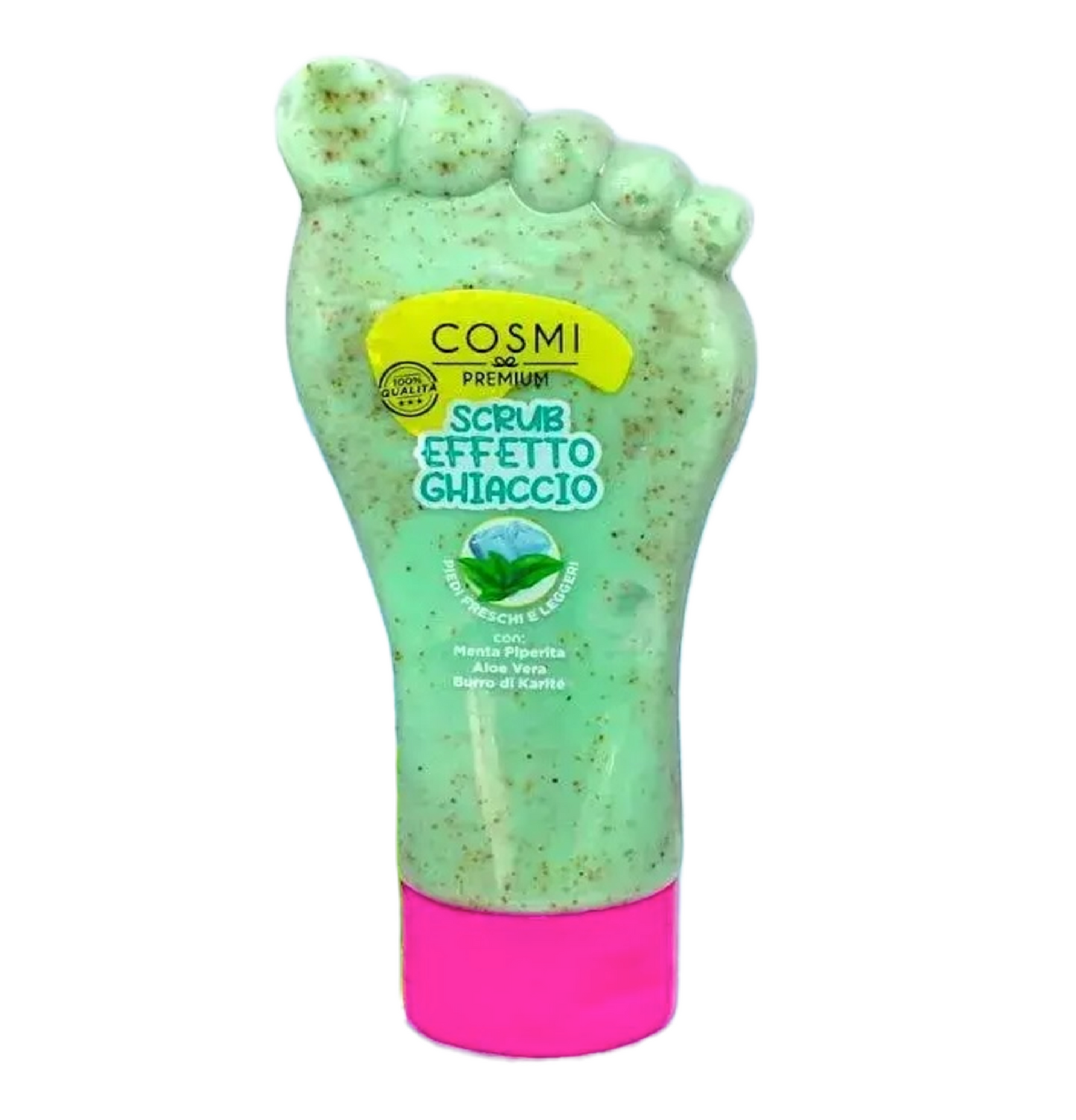 Scrub Piedi Effetto Ghiaccio alla Menta – Esfoliante Rinfrescante per Piedi