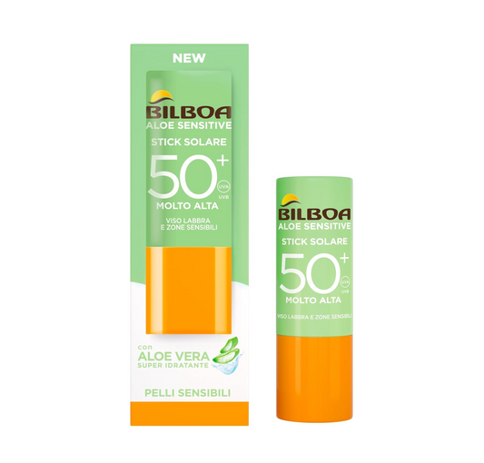 Bilboa Stitck Solare Viso Spf50+ Aloe Sensitive Pelli Sensibili