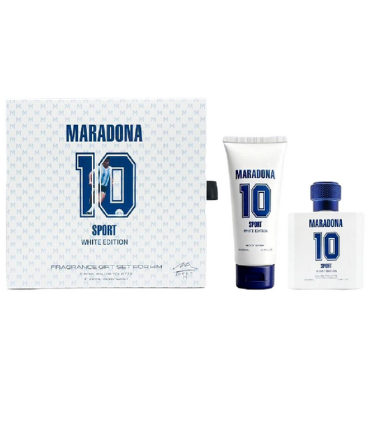 Cofanetto Maradona Sport White Edition - Profumo + Shower Gel