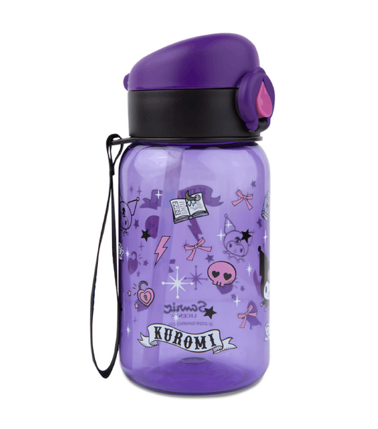 Borraccia Kuromi 500ml BPA Free - Tracolla e Gancio Nome