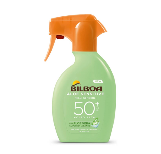 Bilboa Aloe Sensitive Pelli Sensibili Spf50 Molto Alta Trigger
