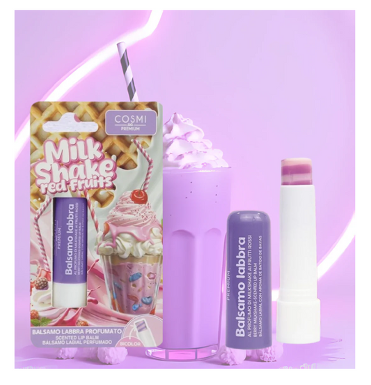 Balsamo Labbra Milkshake Frutti Rossi – Idratazione e Morbidezza Naturale
