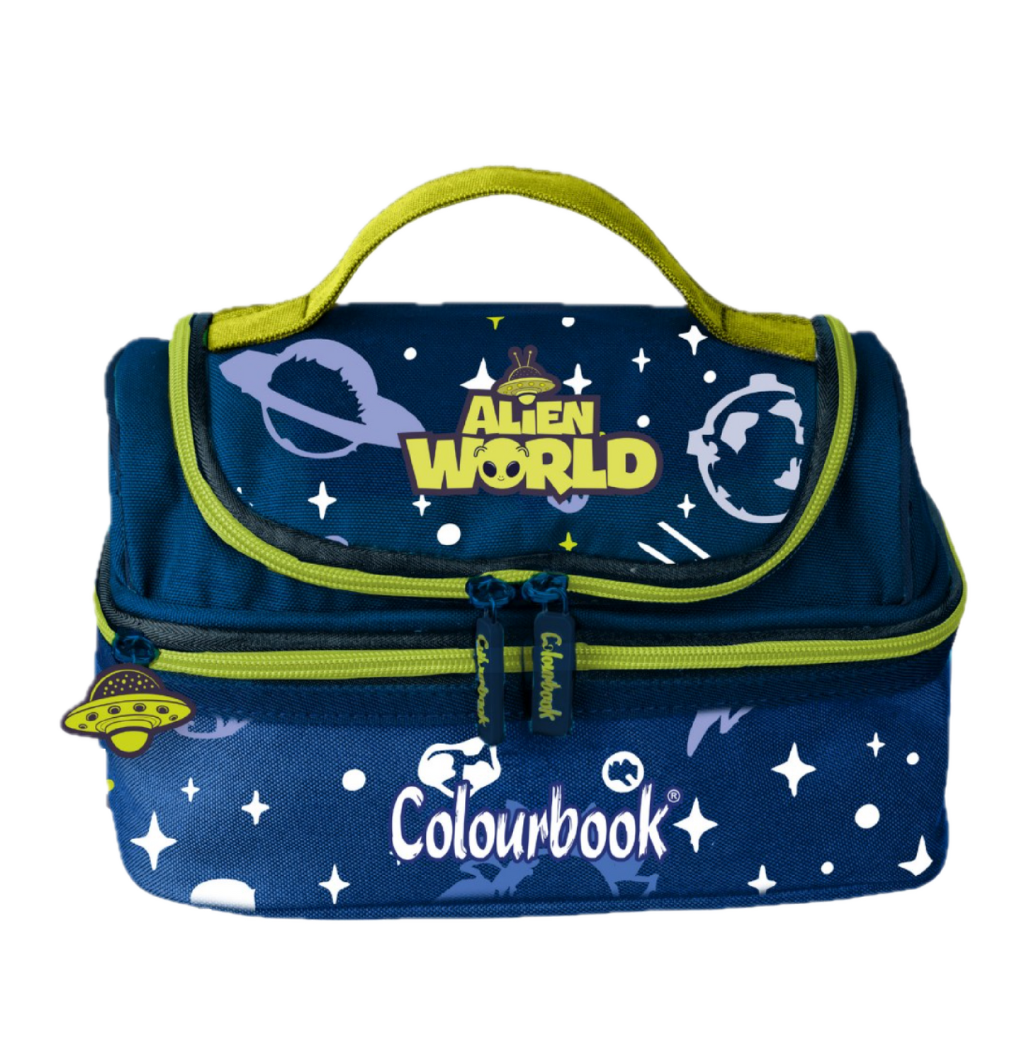 Lunch Bag Termica Alieno con Doppio Scomparto e Manico