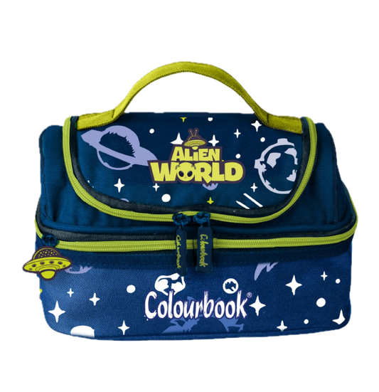 Lunch Bag Termica Alieno con Doppio Scomparto e Manico