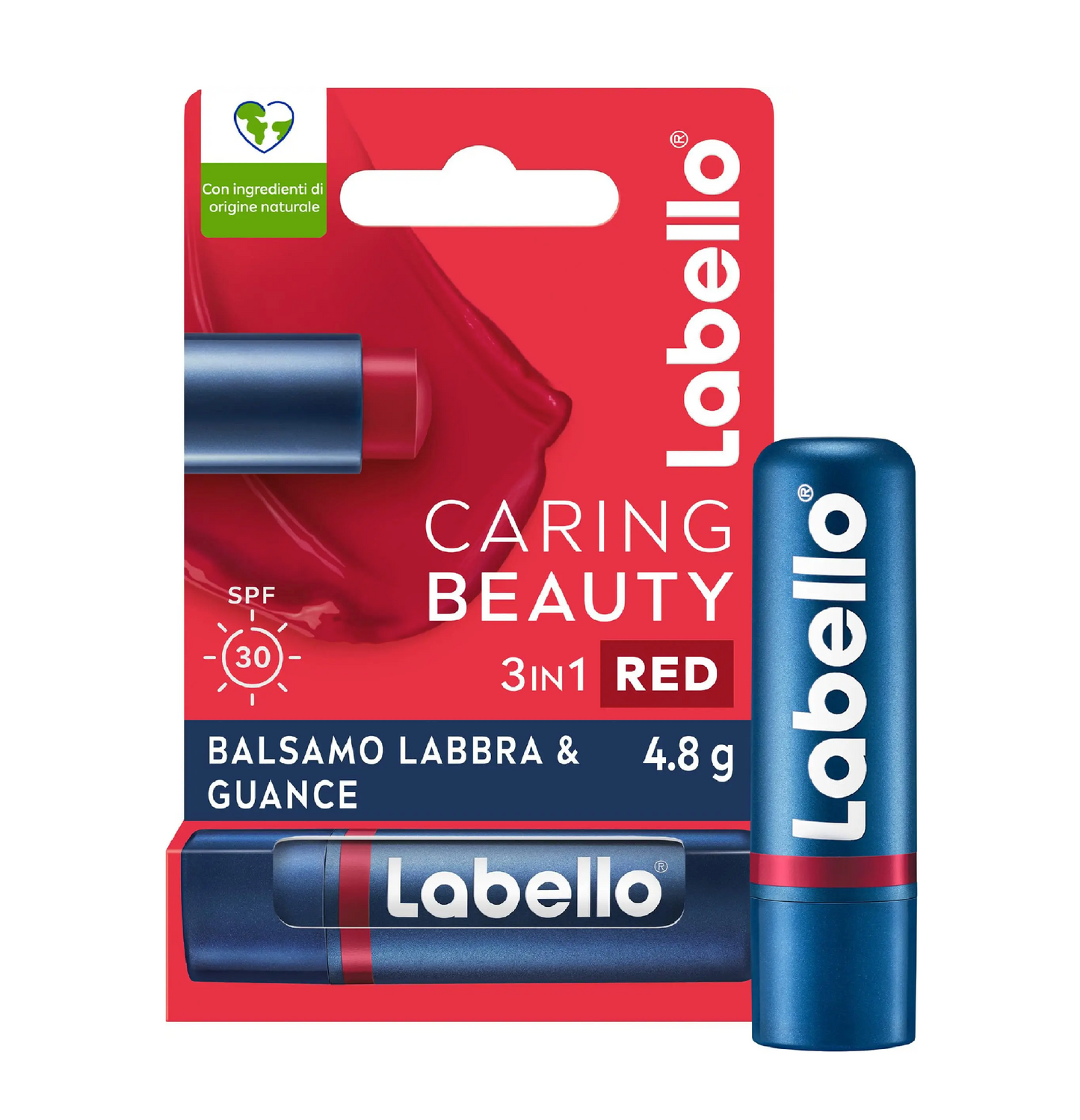 Labello Caring Beauty 3in1 SPF 30 – Balsamo Labbra Colorato con Protezione Solare - Varianti disponibili