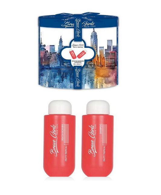 Cilindro Doccia Schiuma + Shampoo Frutti Tropicali