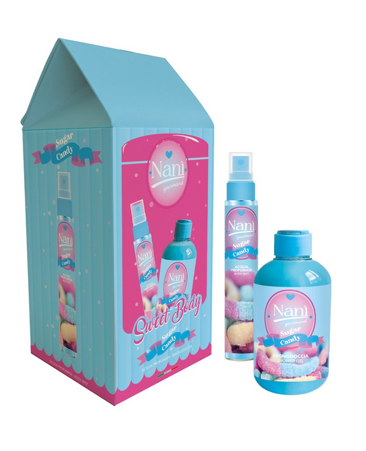 Gourmand Sugar Candy – Cofanetto 75ml Acqua Profumata + 300ml Bagnodoccia