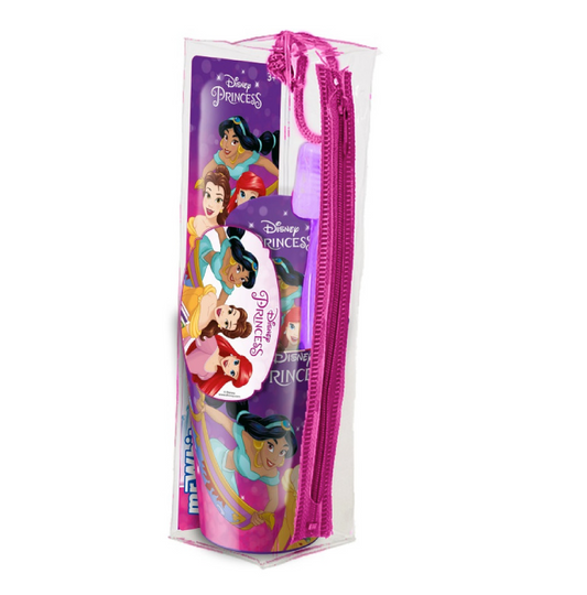 Pochette Spazzolino Dentifricio e Bicchiere Principesse