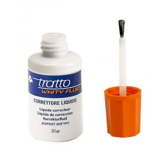 Correttore Whity Fluid 20g con Pennellino – Copertura Rapida e Precisa