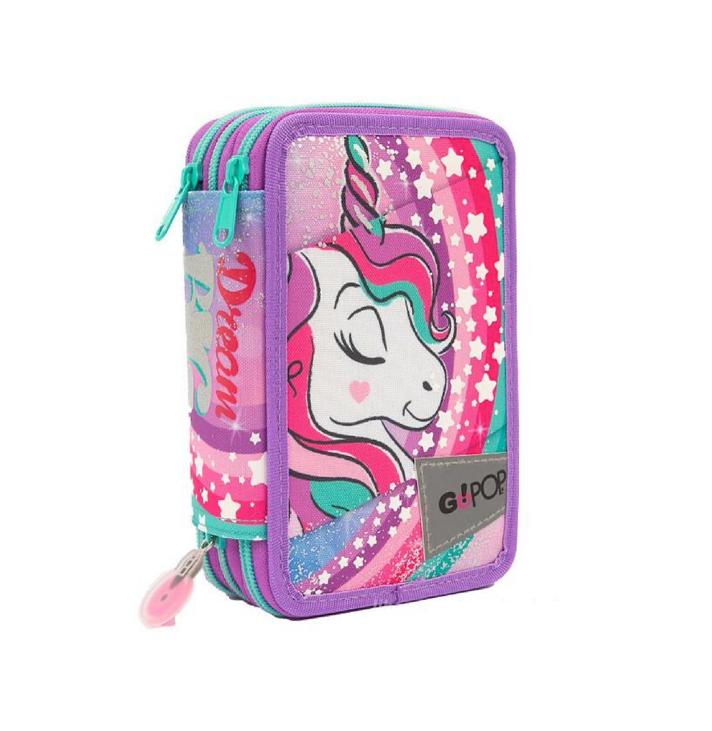 Astuccio 3 zip Unicorn Gopop