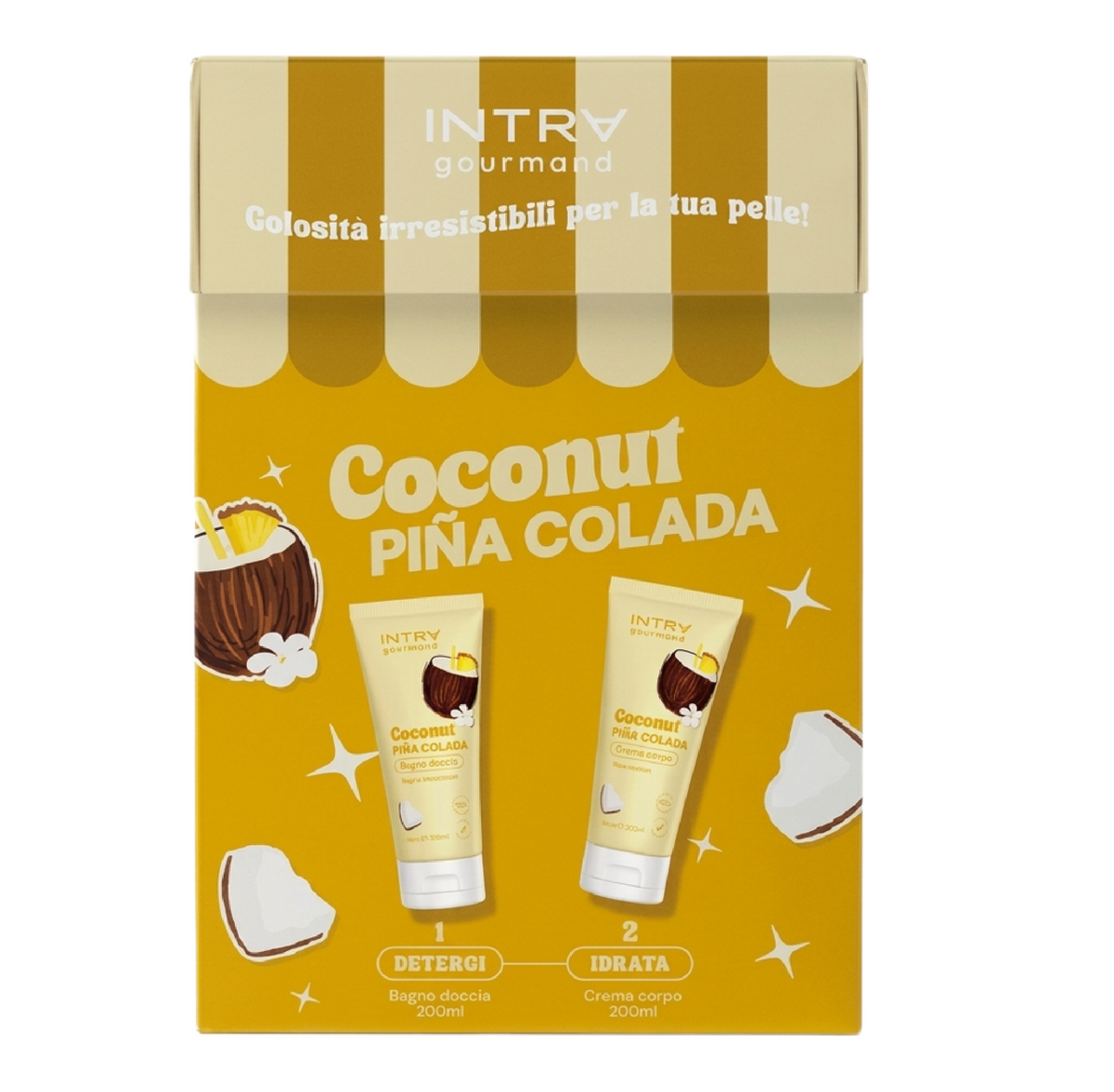 Coconut Piña Colada Cofanetto -  Bagno Doccia + Crema Cocco e Pina Colada
