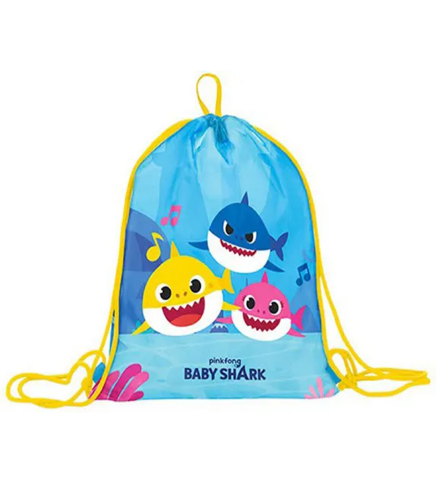 Sacca Sakky Bag Baby Shark - Sacchetta Coulisse Asilo e Tempo Libero