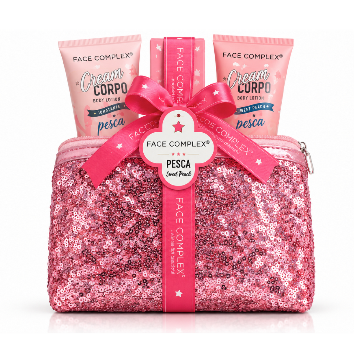 Gift Set Pesca | Bagnoschiuma 100ml + Crema Corpo + Pochette