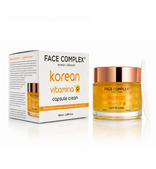 Korean Skincare Capsule Cream Vitamina C - Crema Viso Illuminante