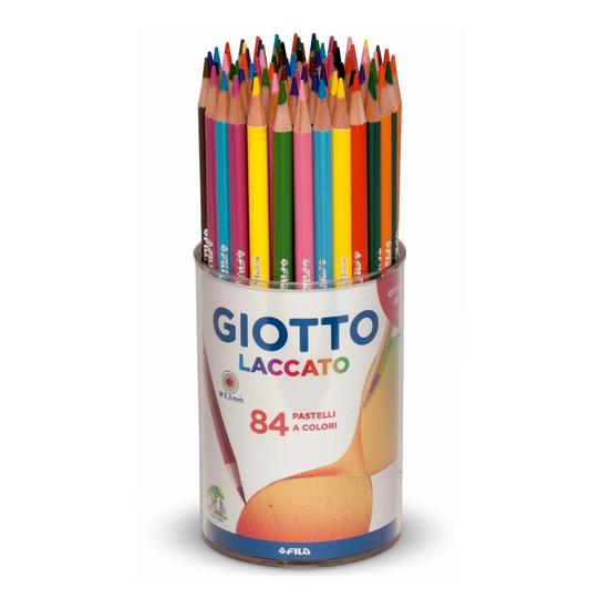 Barattolo 84 Pastelli Laccato – Set Colori Completo per Scuola e Creatività
