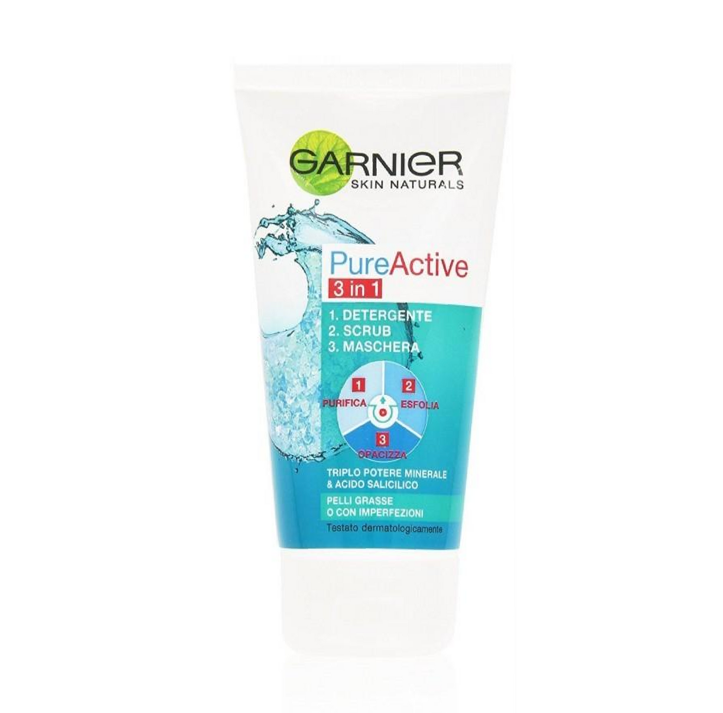 Detergente Scrub Maschera Anti-Brufoli 3in1