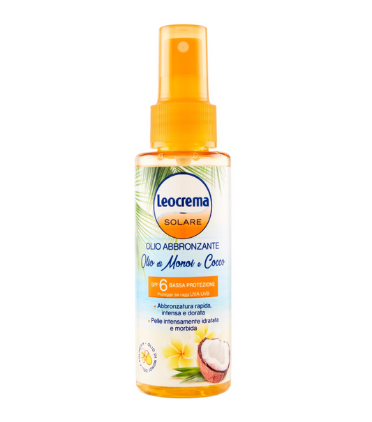 Olio Abbronzante Monoi e Cocco SPF6 - Spray Protezione Bassa