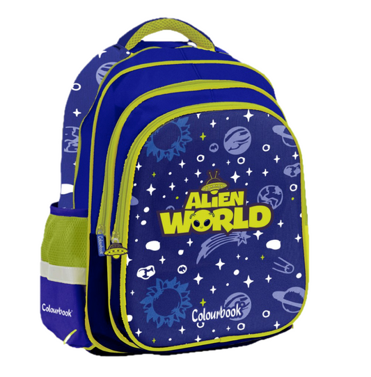 Zaino Alieno 30L per Scuola Elementare con 3 Scomparti e Porta PC