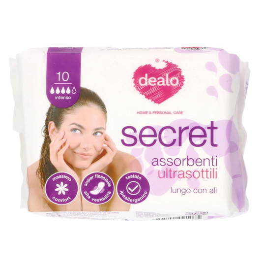 Assorbenti Ultrasottili Lunghi con Ali 10 Pezzi – Protezione Sicura e Comfort