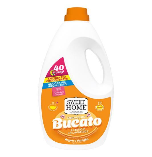 Bucato Argan e Vaniglia – Detersivo Delicato e Profumato per Tessuti Morbidi