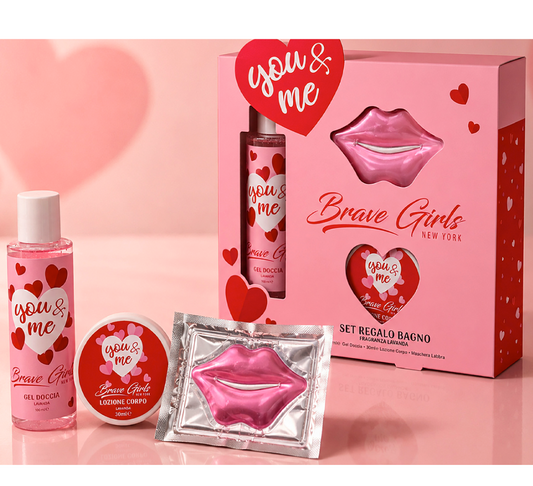 Cofanetto Brave Girls YOU&ME | Shower Gel, Body Lotion e Maschera Labbra
