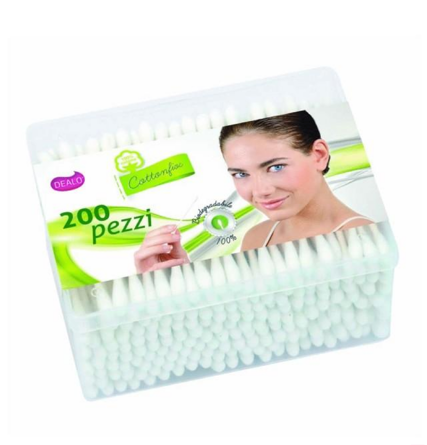 Cotton Fioc 200 pz – Bastoncini in Cotone Morbido e Versatile