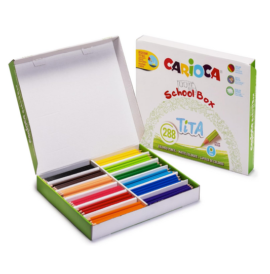 288 Pastelli Tita Carioca – Scatola Maxi Colori per Scuola e Creatività