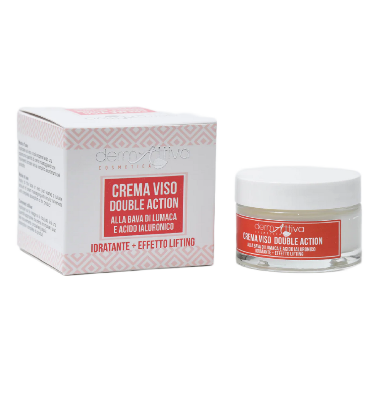 Crema Viso Double Action – Effetto Lifting e Idratante con Acido Ialuronico e Bava di Lumaca