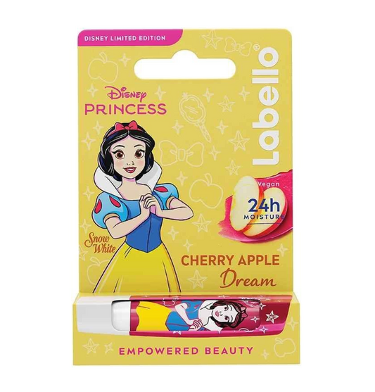Labello Princess Biancaneve Cherry Apple 24H – Balsamo Labbra Idratante Ciliegia e Mela
