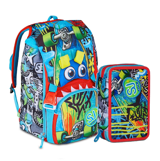 Zaino Sj Sharky Skate Boy Sdoppiabile