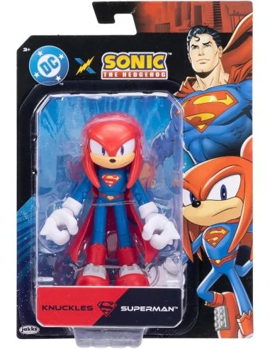 DC x Sonic Knuckles Superman Action Figure 13 cm | Crossover da Collezione