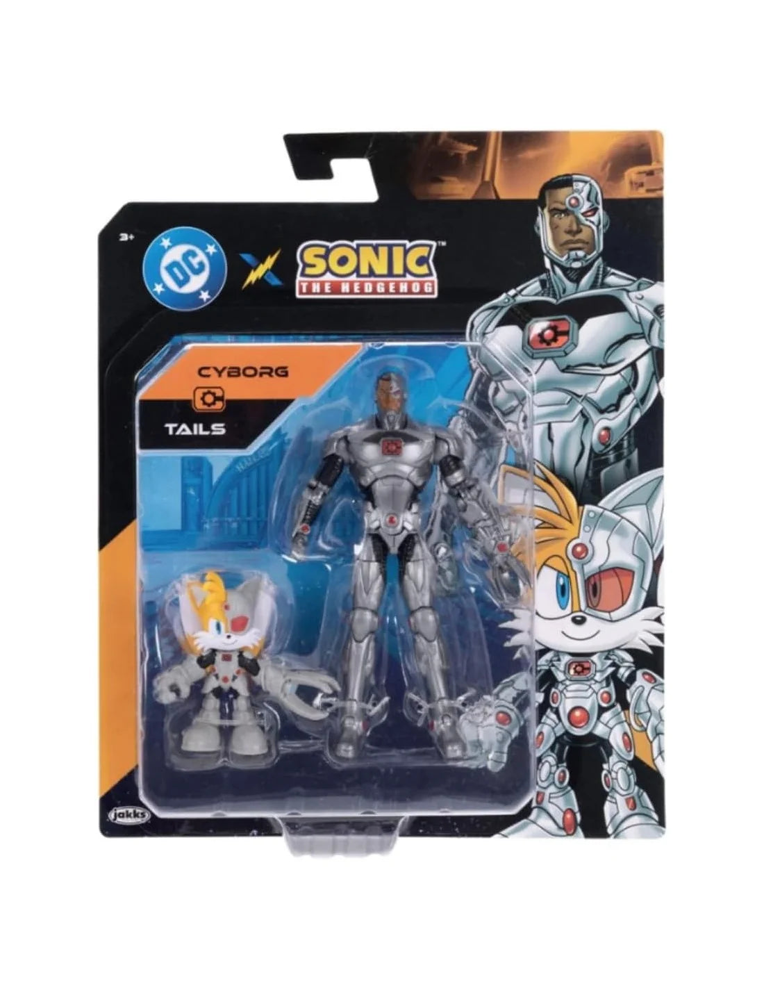 DC x Sonic Tails & Cyborg Action Figure Multipack - Set da Collezione