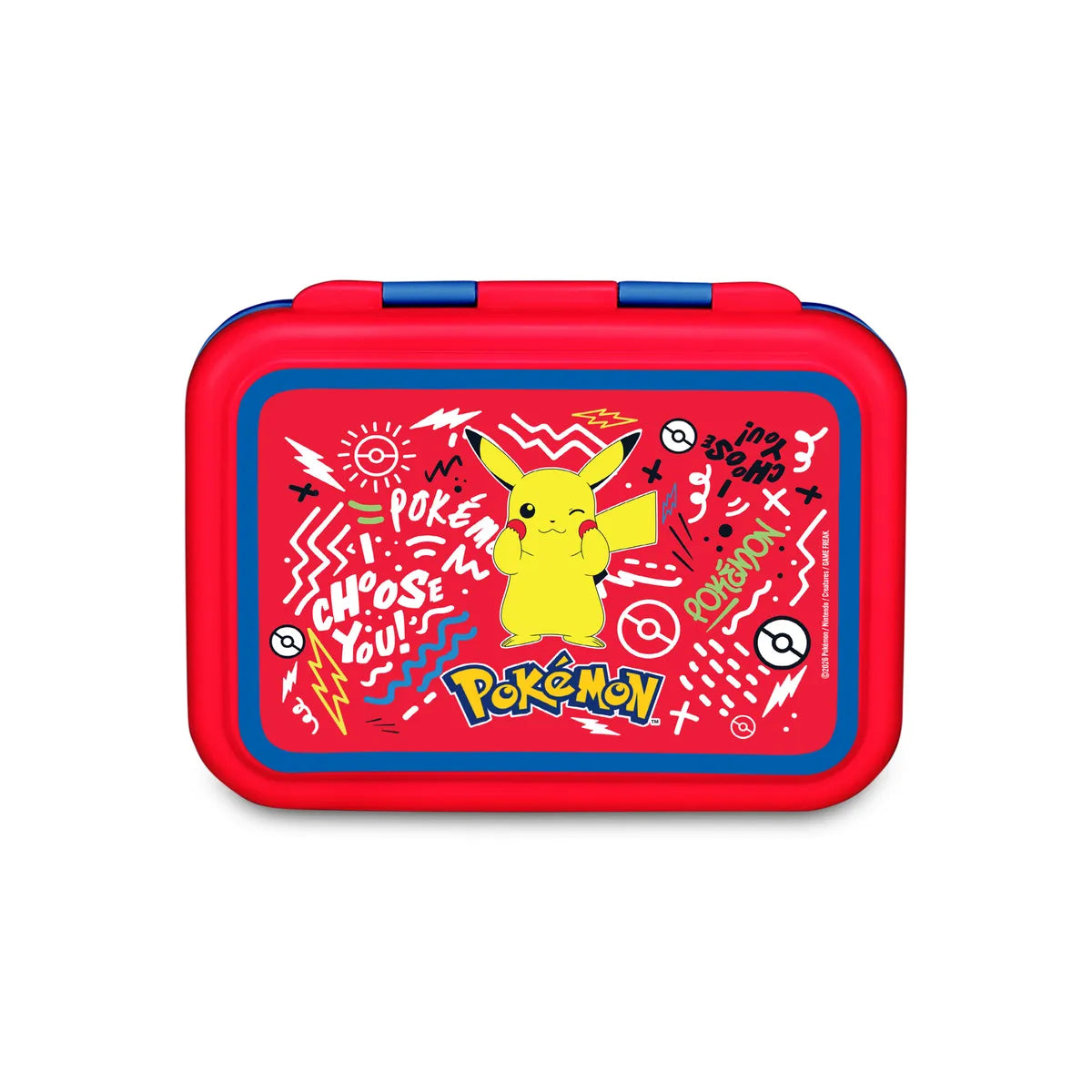 Portamerenda Pokémon in Alluminio 2 Scomparti - Porta Pranzo Pikachu