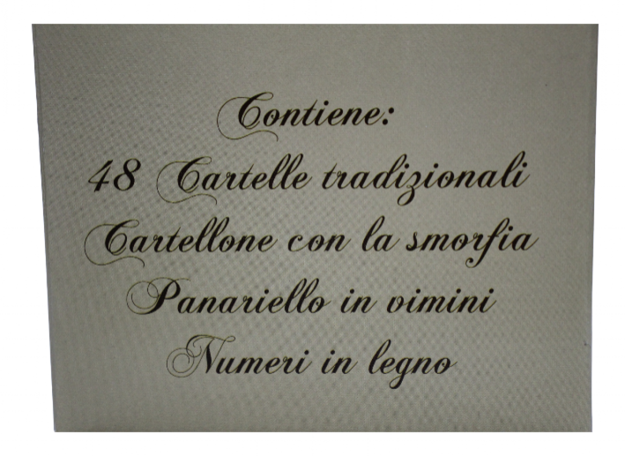 Tombola Tradizionale con Cestino in Vimini