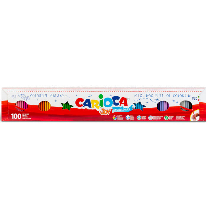 100 Pennarelli Joy 1 Metro – Maxi Set Colori per Scuola e Creatività