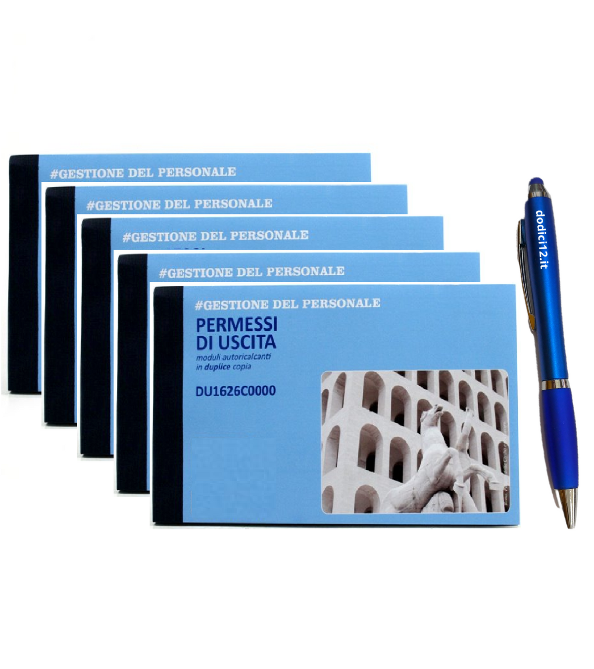 Blocco Permessi Uscita A6 2 Copie | Penna Touch Dodici12