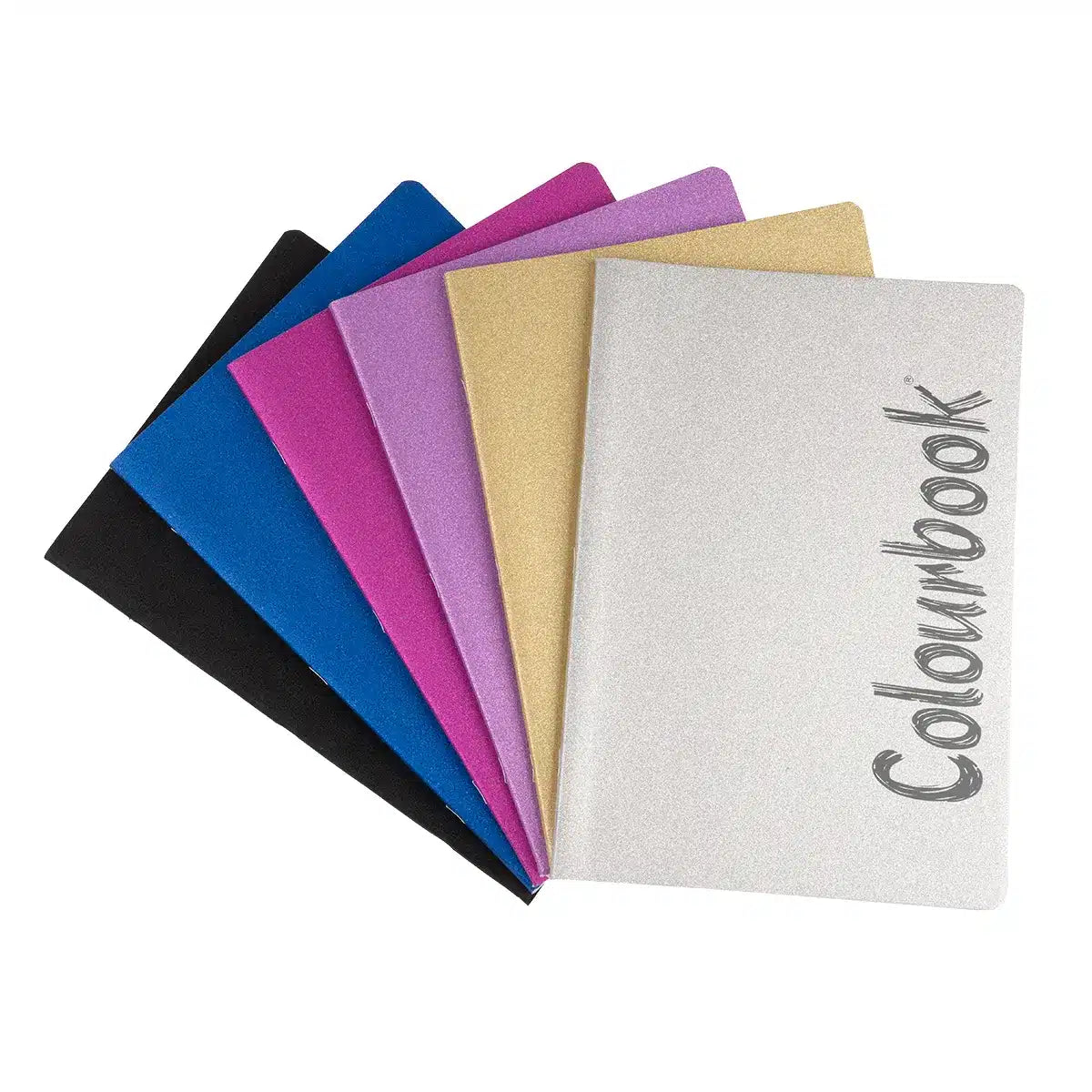 Set 6 Quaderni Glitter Maxi Colourbook 100g Plus - Rigature Elementari Medie e Superiori 100g