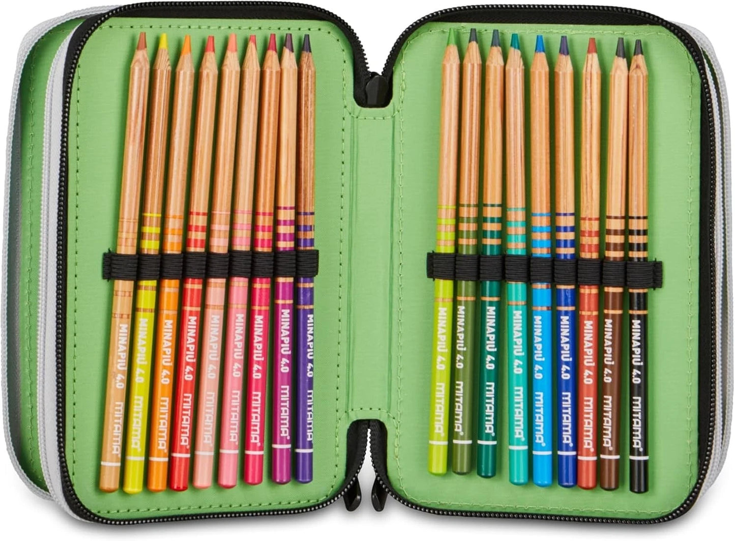 Astuccio 3 Zip Italian Brainrot Completo - Astuccio Scuola 3 Scomparti