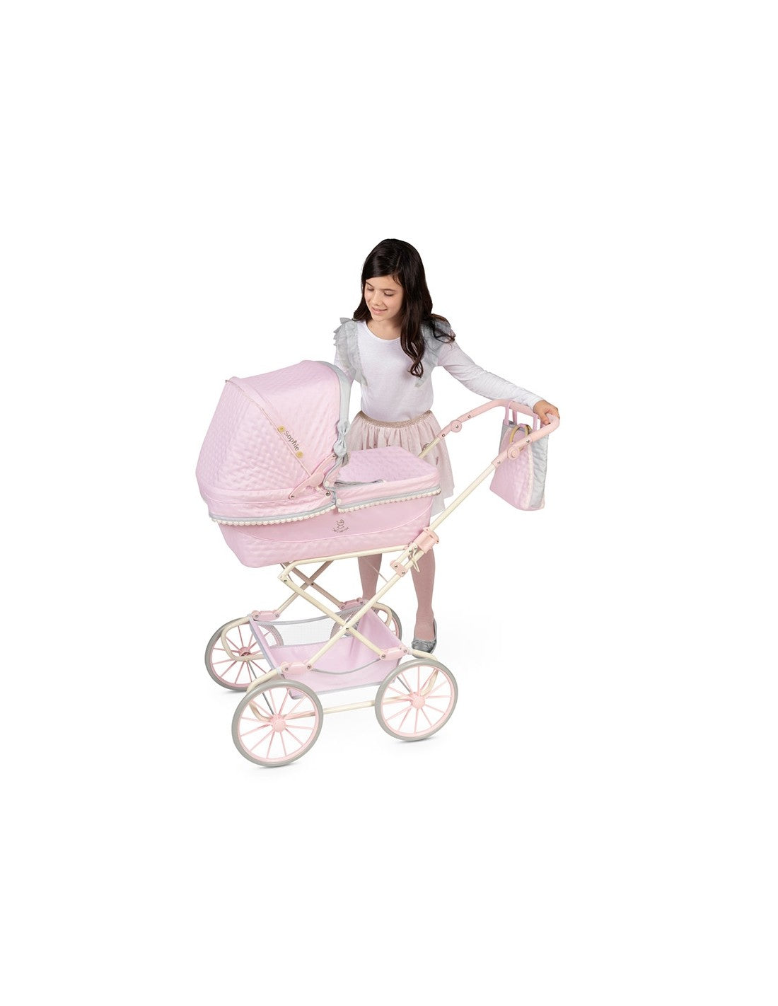 Carrozzino Verona per Bambole Sophie Rosa