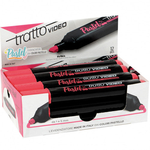 Evidenziatore Pastel Rosso Ciliegia – Colore Delicato e Scrittura Fluida